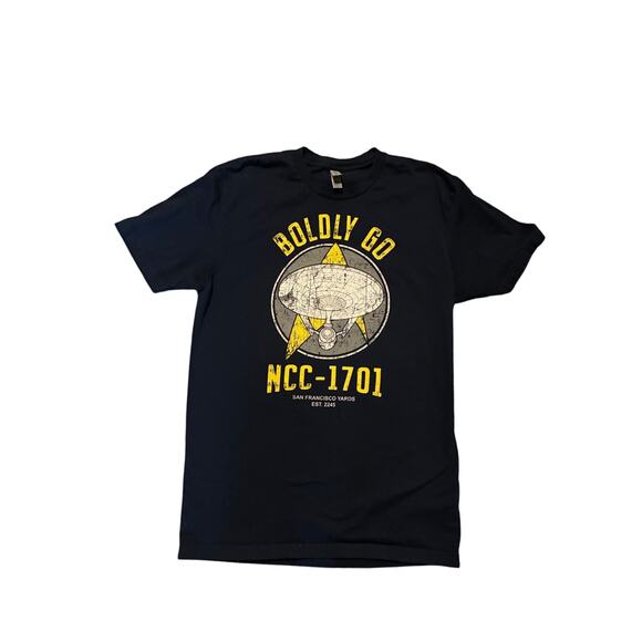 Star Trek Graphic Tee Shirt Men’s M Boldly Go Casual Everyday - Picture 1 of 2